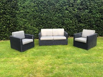 Tuinmeubelset wicker laat los, constructief goed incl. kusse beschikbaar voor biedingen