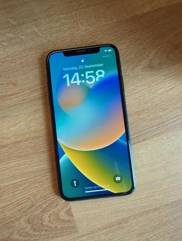  iphone X 256GB, zwarte iphone 10 met wallet case groen  beschikbaar voor biedingen