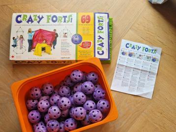 Crazy Forts uitgebreide set, 74 ballen 130 sticks beschikbaar voor biedingen