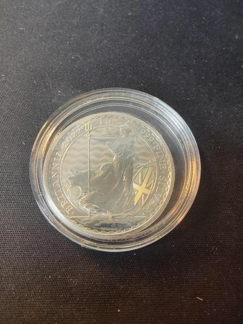 BRITANNIA 1 OZ 2022 - Zilveren munt, Postzegels en Munten, Edelmetalen en Baren, Koper, Ophalen of Verzenden