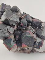 Iriserende hematiet op bergkristal, Ophalen of Verzenden
