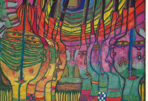 11 Mooie kaarten van Friedereich Hundertwasser, Verzamelen, Ansichtkaarten | Themakaarten, Ongelopen, 1960 tot 1980, Sterren en Beroemdheden