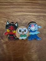 Pokemon Speldje - Litten, Rowlet, Popplio, Ophalen of Verzenden, Zo goed als nieuw, Figuurtje, Speldje of Pin