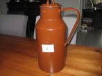 emaille bruine kan met deksel ( melkkan), Ophalen of Verzenden