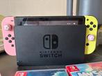 Nintendo Switch + games + joycons, Spelcomputers en Games, Spelcomputers | Nintendo Switch, Ophalen, Zo goed als nieuw, Switch Original