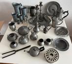 Verzameling antiek tinnen voorwerpen, Antiek en Kunst, Antiek | Tin, Ophalen of Verzenden