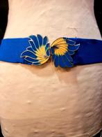 YV5194:Vintage 1980s Butterfly Elasticated Belt Riem, Kleding | Dames, Riemen en Ceinturen, 5 cm of meer, Tailleriem, Ophalen of Verzenden