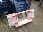 Spiegel met Houten Luiken - Landelijke Stijl, Ophalen, Gebruikt, Minder dan 100 cm, Rechthoekig