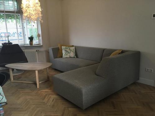 Gelderland 6900 grijs  hoekbank / bank met chaise longue, Huis en Inrichting, Banken | Sofa's en Chaises Longues, Gebruikt, Stof