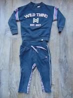 Joggingpak donker blauw maat 74 lange broek + trui, Kinderen en Baby's, Babykleding | Maat 74, Meisje, Ophalen of Verzenden, Zo goed als nieuw