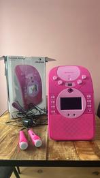 Karaoke set roze, Audio, Tv en Foto, Karaoke-apparatuur, Ophalen of Verzenden, Zo goed als nieuw, Complete set