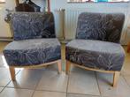 2 fauteuils / clubs, Ophalen, Hout, 75 tot 100 cm, Zo goed als nieuw