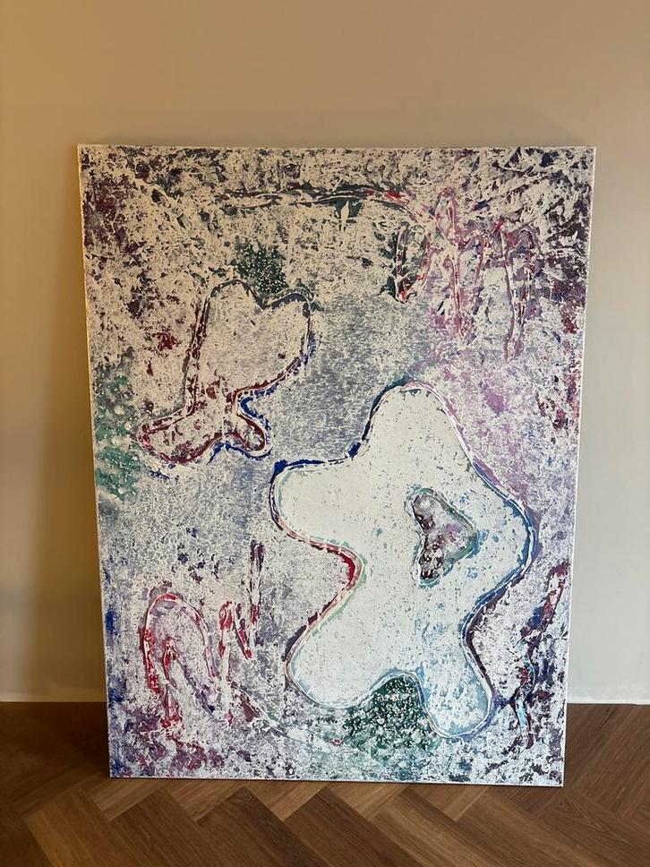 Abstract Schilderij 90x120 cm, Antiek en Kunst, Kunst | Schilderijen | Abstract, Ophalen