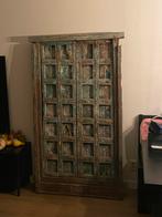 Antieke Indiase deuren poort met kozijn, Ophalen, Zo goed als nieuw, 25 tot 50 cm, 150 tot 200 cm