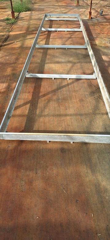 Aluminium Plantentafel 6m - Zonder Bodem beschikbaar voor biedingen