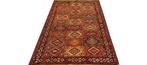 Soumak kelim Perzische tapijt 197 x 125/wandkleed/tafelkleed, 100 tot 150 cm, Www.simatapijten.nl, Nieuw, Ophalen of Verzenden