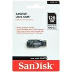 SanDisk USB-stick Ultra Shift 128 GB | 100 Mb/s, Computers en Software, USB Sticks, Nieuw, Ophalen of Verzenden, 128 GB, Sandisk