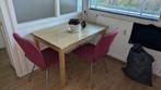 2 moderne eetkamerstoelen (Montel), Huis en Inrichting, Stoelen, Ophalen, Twee, Zo goed als nieuw, Metaal