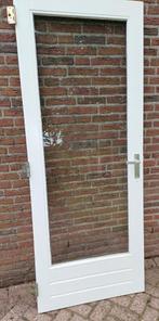 Hardhouten (achter)deur, Doe-het-zelf en Verbouw, Deuren en Horren, Ophalen, Gebruikt, 80 tot 100 cm, Buitendeur