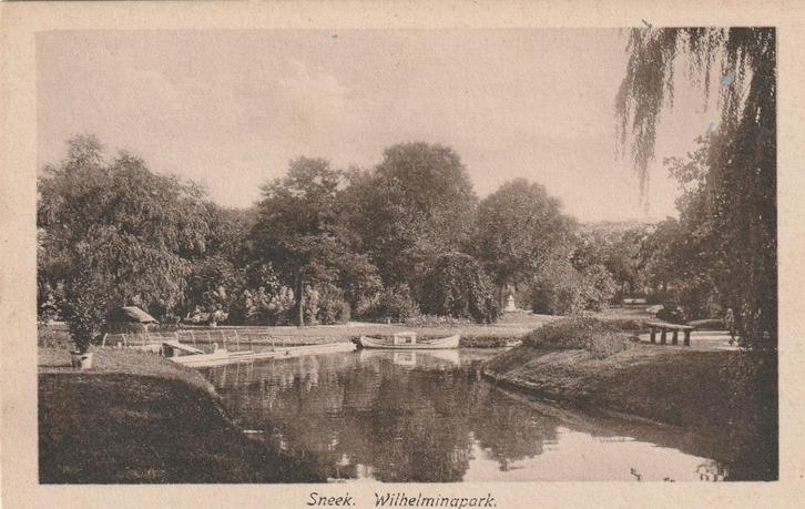 SNEEK Wilhelminapark, Verzamelen, Ansichtkaarten | Nederland, Ongelopen, Friesland, Voor 1920, Verzenden