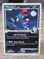 Weavile 17/127 - Pokemon Platinum Rare (Hologram), Foil, Ophalen of Verzenden, Losse kaart, Zo goed als nieuw