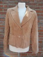camel suede leren jasje maat 38, Kleding | Dames, Jasjes, Kostuums en Pakken, Ophalen of Verzenden, Gedragen, Maat 38/40 (M), Jasje