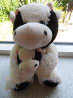 Koe met koetje merk Nicotoy zacht velours, Ophalen of Verzenden, Zo goed als nieuw, Koe