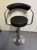 Bruine barkruk / stoelboot - in hoogte verstelbaar, Ophalen, Gebruikt, In hoogte verstelbaar, 60 tot 90 cm