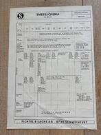 Origineel smeerschema SACHS STAMO- en dieselmotoren, Ophalen of Verzenden, Overige merken