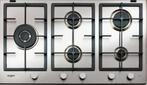 Whirlpool GMA 9522/IX – 5-pits gaskookplaat in RVS – inclusi, Gebruikt, Ophalen of Verzenden, Inbouw, Gas