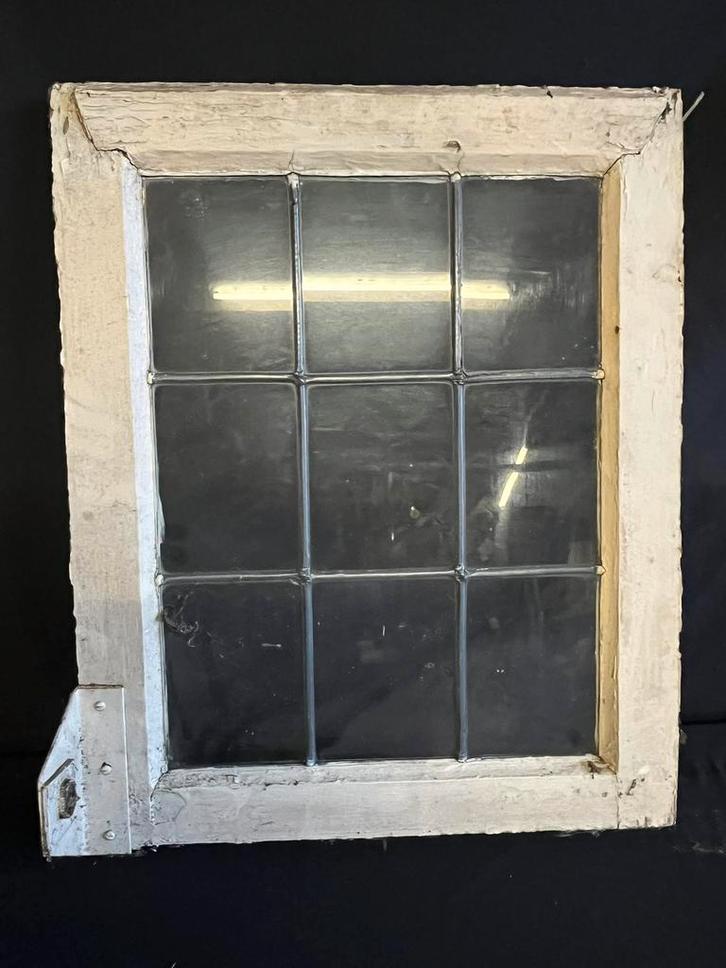 Oude glas in lood raampjes, Antiek en Kunst, Antiek | Glas en Kristal, Ophalen