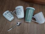 4 Riverdale bekers, Huis en Inrichting, Keuken | Servies, Keramiek, Ophalen of Verzenden, Zo goed als nieuw, Overige stijlen