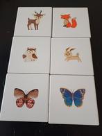 Onderzetters zelfgemaakt met vlinders en dieren decoupage, Huis en Inrichting, Woonaccessoires | Onderzetters, Ophalen of Verzenden