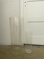 2 Grote Glazen Vazen, Ophalen, Overige kleuren, 50 tot 75 cm, Glas