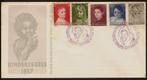 Nederland FDC E33 Zonder Adres, Kinderpostzegels 1957, Ophalen of Verzenden, Onbeschreven, Nederland