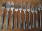 15 stuks RVS bestek decoratie vorken 18-20cm divers merk p s, Ophalen of Verzenden