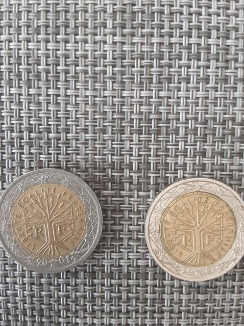 2 Euro Frankrijk 2001 en 2011 - Losse Munten, Postzegels en Munten, Munten | Europa | Euromunten, Losse munt, 2 euro, Frankrijk
