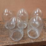 Ouderwetse puntglazen met kleine oneffeheid, stallamp., Ophalen of Verzenden