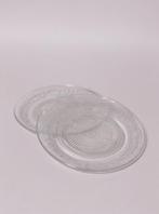 SET VAN 2 RETRO GLAZEN ONDERBORDEN (NIEUW), Glas of Glazen, -, -, Nieuw