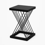 Unieke bijzettafel staal design, Minder dan 55 cm, Metaal of Aluminium, Rond, Nieuw