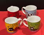 4x Babette Harms mok, Douwe Egberts, koei, hertje, foogel, Ophalen, Zo goed als nieuw, Overige stijlen, Kop(pen) en/of Schotel(s)