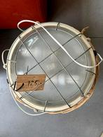 Industriele kooilamp scheepslamp wand of plafond, Ophalen of Verzenden, Gebruikt, Glas, Vintage industrieel