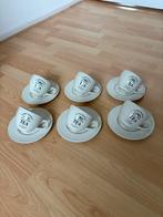 6 Claire Wilson’s TEA kop en schotels, Huis en Inrichting, Ophalen of Verzenden, Zo goed als nieuw, Overige stijlen, Kop(pen) en/of Schotel(s)