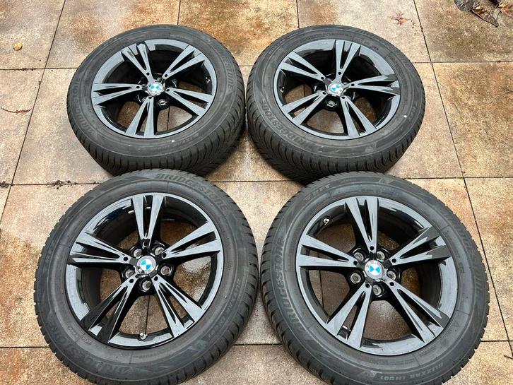 BMW velgen met winterbanden 225/55R17 steekmaat 5x112, Auto-onderdelen, Banden en Velgen, Velg(en), Winterbanden, 17 inch, 225 mm
