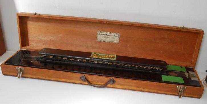 Punjabi Banjo in houten kist, Muziek en Instrumenten, Snaarinstrumenten | Banjo's, Ophalen of Verzenden