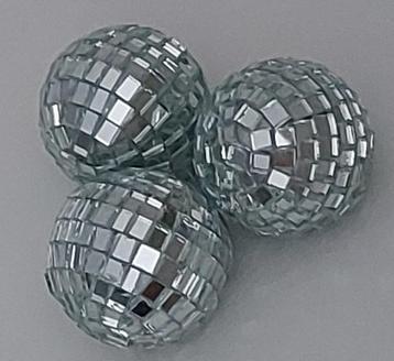 Disco Kerstballen -12 st.-Zilver- D4 cm-kunststof beschikbaar voor biedingen