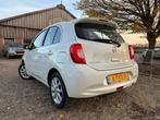 Nissan Micra 1.2 Acenta | Metallic wit | Airco + Cruise nu, Auto's, Nissan, Voorwielaandrijving, Euro 5, Stof, Gebruikt