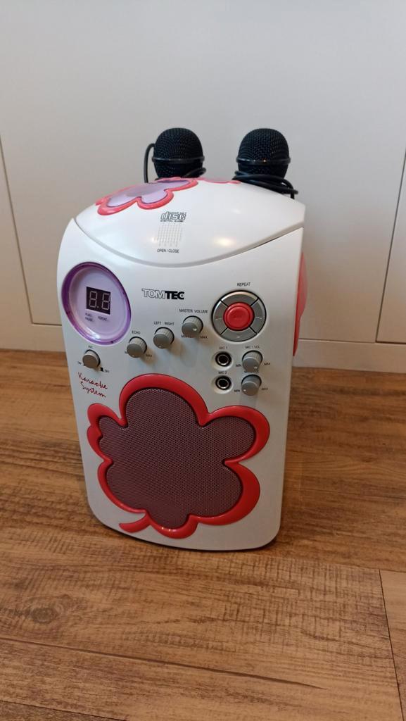 Alles in een karaoke met CD speler, Audio, Tv en Foto, Karaoke-apparatuur, Zo goed als nieuw, Complete set, Ophalen