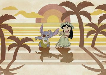 Lilo en Stitch fotobehang Hula Harmony, Muurdeco4kids beschikbaar voor biedingen
