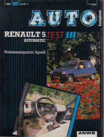 Autokampioen 34 1981 : Renault 5 automatic - F1 Nederland beschikbaar voor biedingen